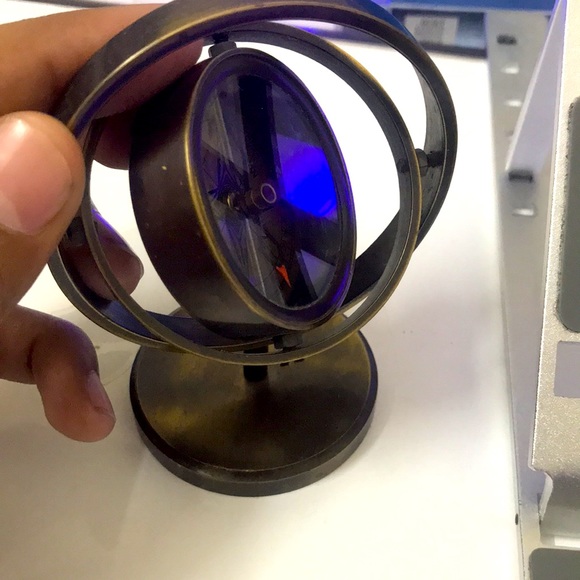 •• Vintage Gimbal study tablet compass. •• - Picture 3 of 5